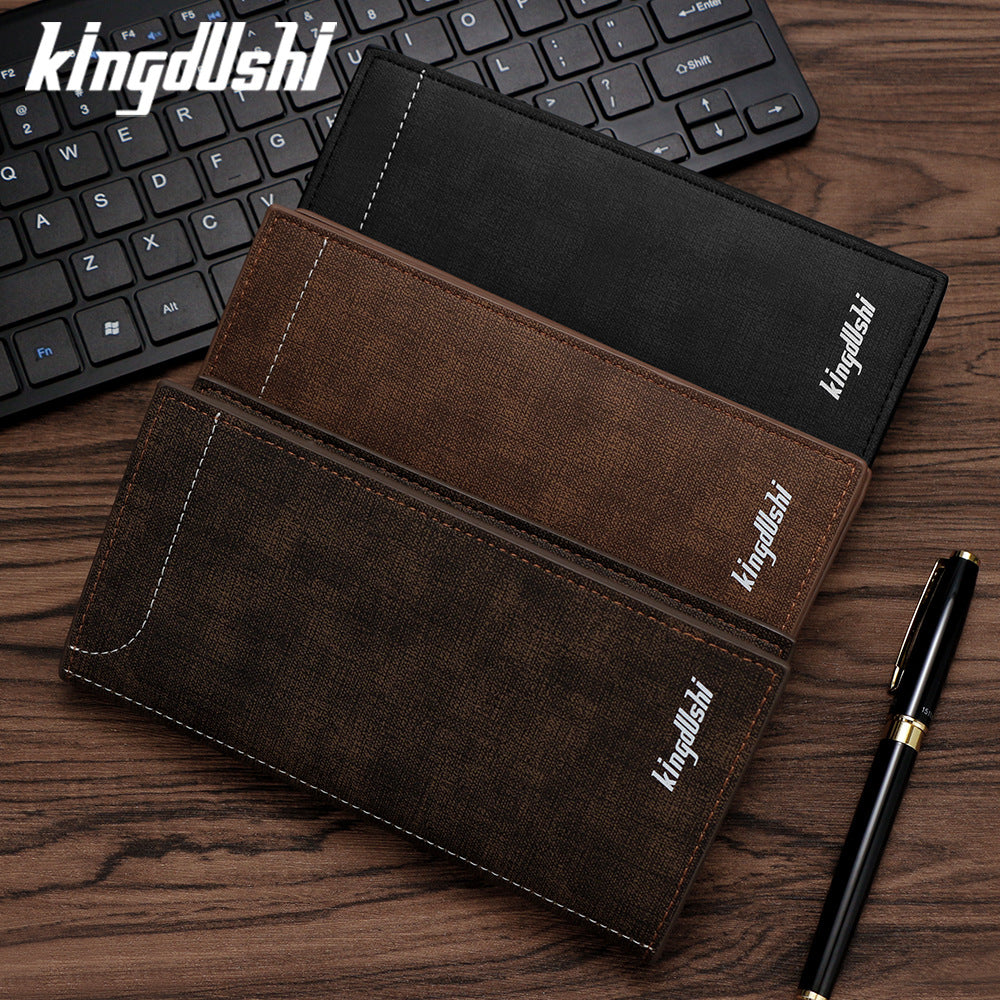 Men's Mid-length Hand Holding Suit Multiple Slots Coin Purses