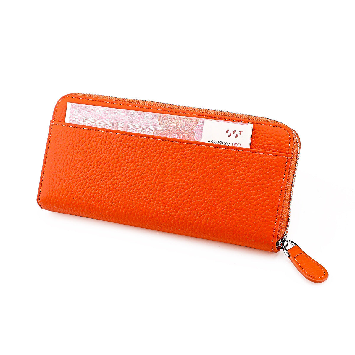 Women's Swiping Leather Long Style Expanding Clutch Ladies Wallet
