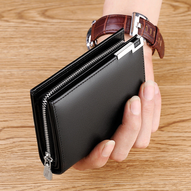Men's Emperor Paul Cattlehide Leather Fashion Trendy Men's Wallet