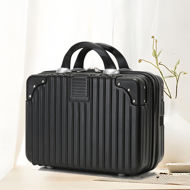 Inch Storage Mini Boarding Retro Blue Makeup Bag