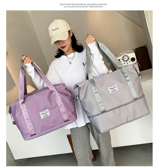 Women's & Men's Dry Wet Separation Foldable Storage Waterproof Travel Bags