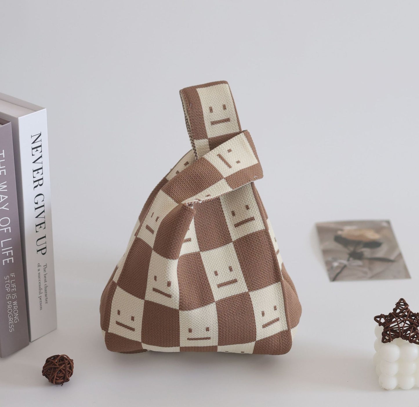 Unique Women's Knitted Woven Vest Simple Handbags