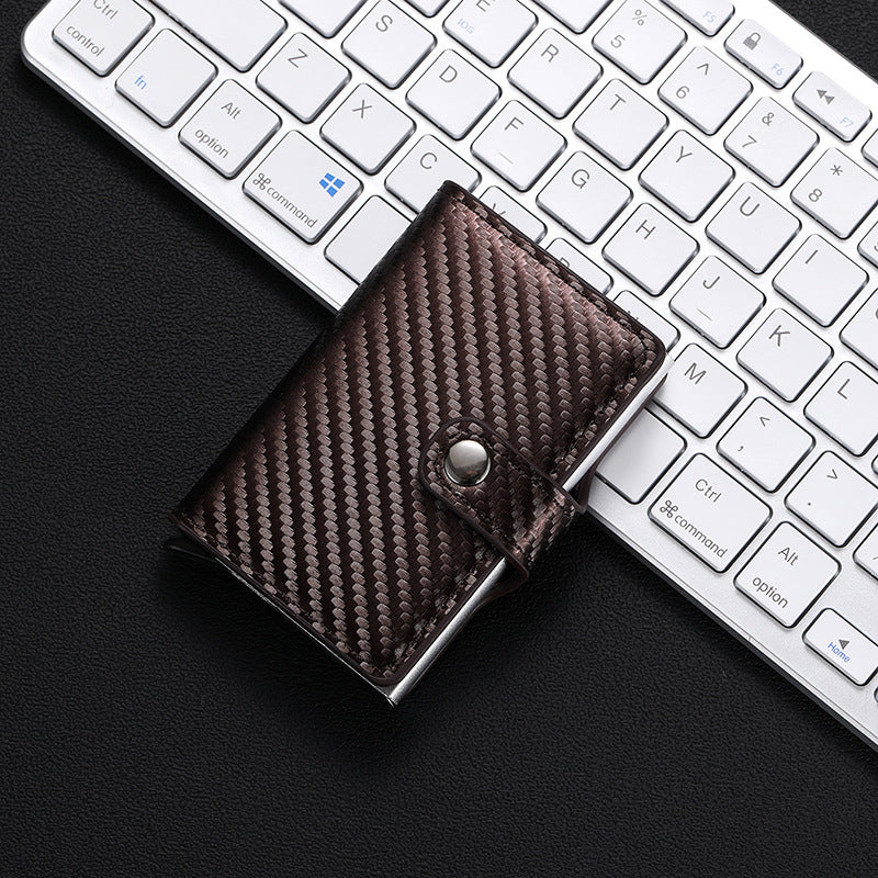 Women's & Men's & Metal Automatic Pop-up Cassette Good-looking Card Holder