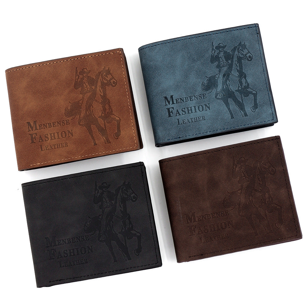 Men's Creative Retro Hunter Short Open Men's Wallet