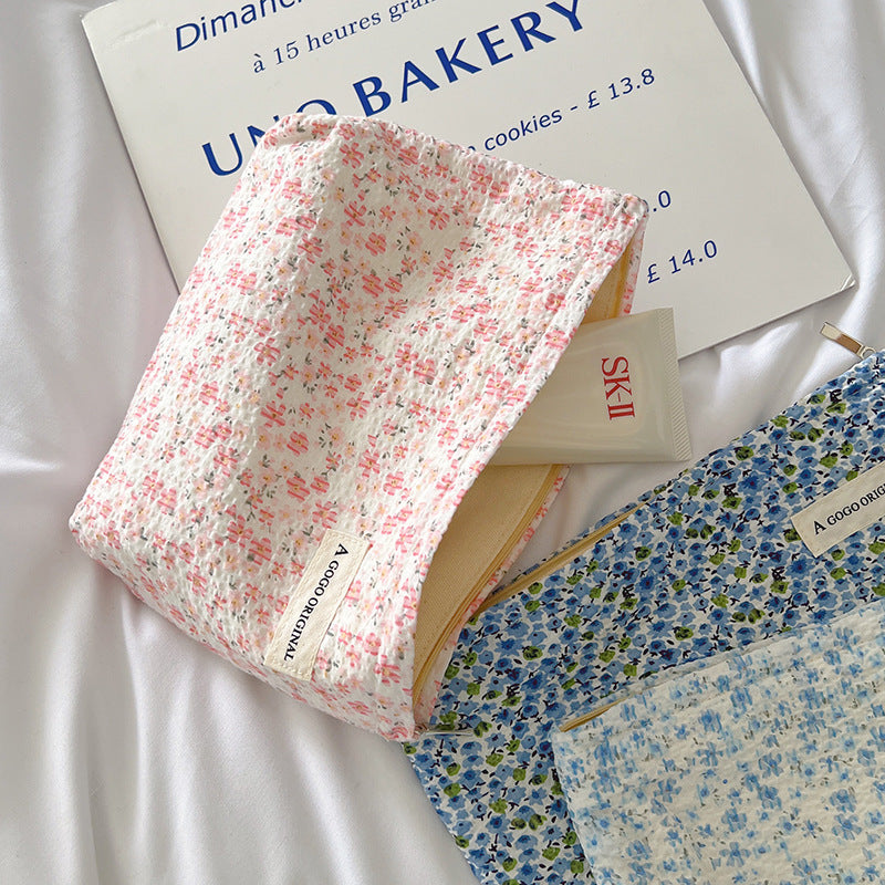 Floral Makeup Large Capacity Portable Storage Bags