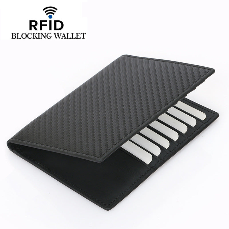 Genuine Leather Bank Large Capacity Swiping Card Holder