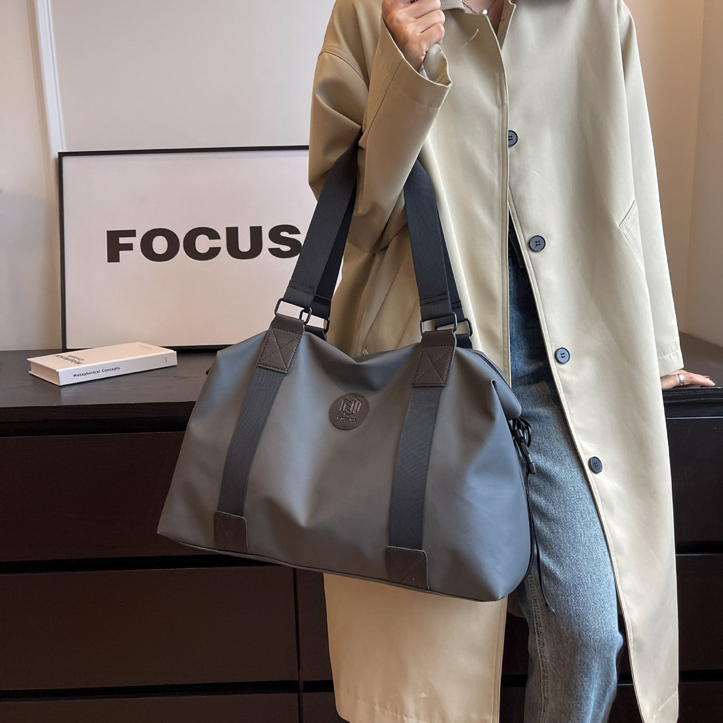 Men's Large Capacity Yoga Oxford Cloth Waterproof Travel Bags