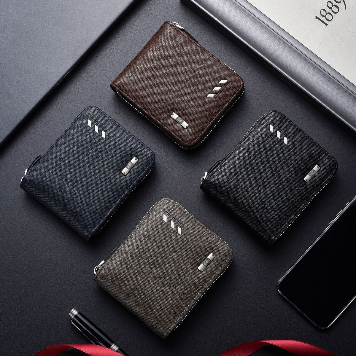 Men's License Driving Leather Multiple Slots Hand Card Holder