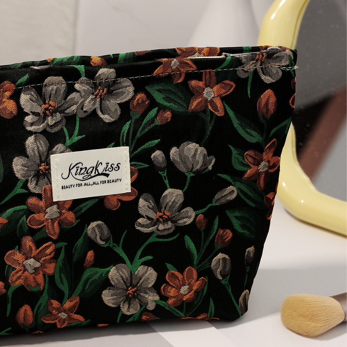 Clutch Large Capacity Flower Storage Portable Makeup Bag