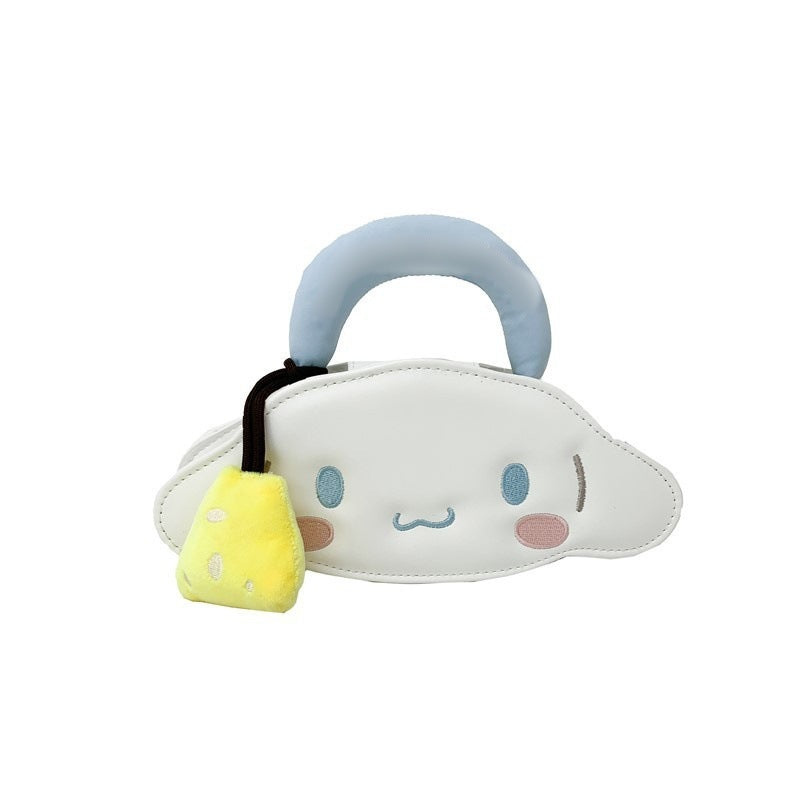 Cartoon Cute White Big Ear Dog Women's Shoulder Bag