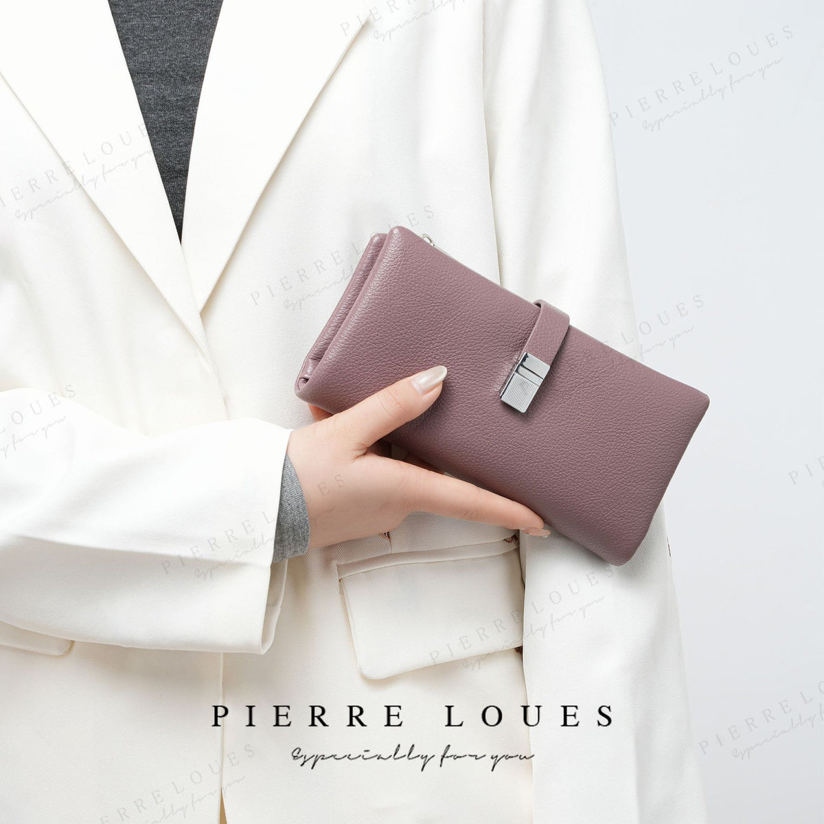 Women's Simple Metal Fashion Three-fold Long Ladies Wallet