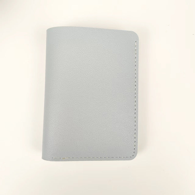 Women's Glossy Short With Buttons Two Fold Simple Driving Ladies Wallets