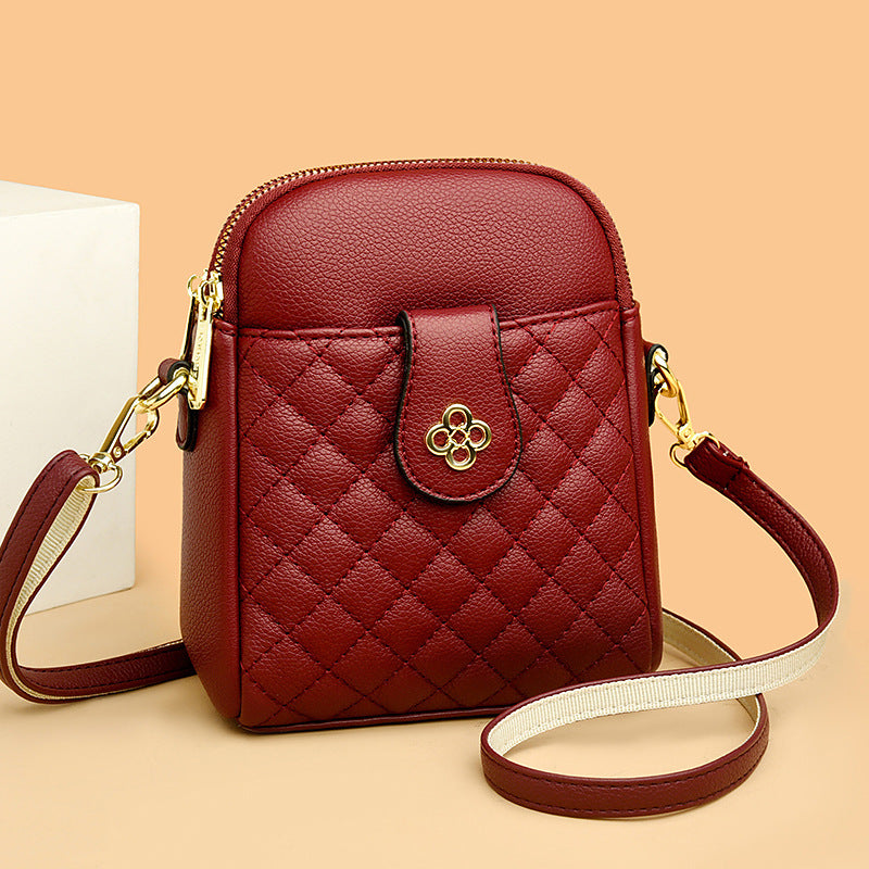 Simple Four Mini Rhombus Exquisite Fashion Phone Bags