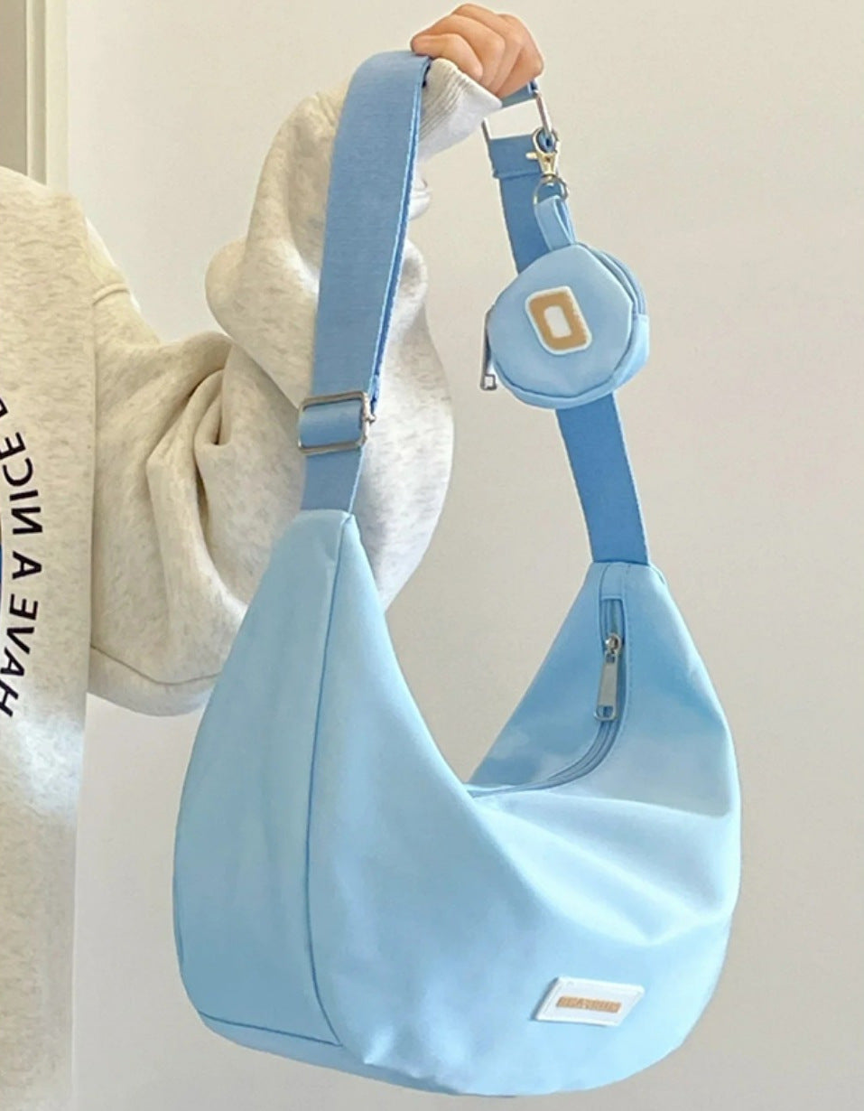 Style Versatile Summer Nylon Cloth Dumpling Class Large Bags