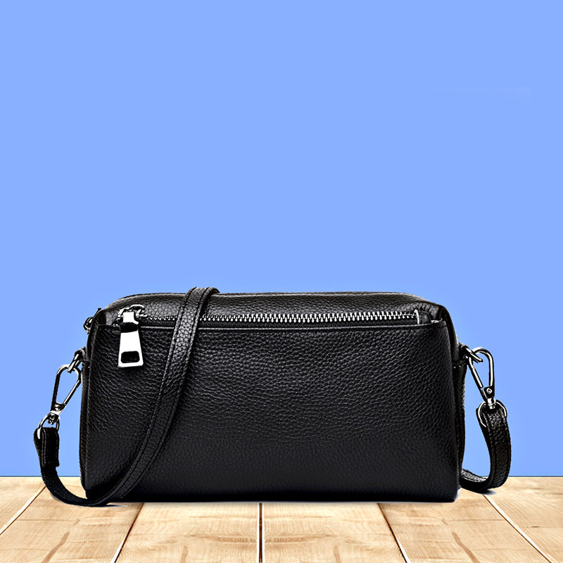 Women's High-grade Leather Versatile Cowhide Mobile Women's Shoulder Bag