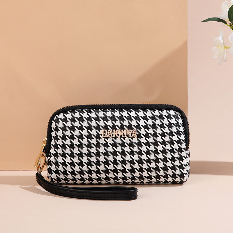 Women's Cell Double Layer Zipper Long Handbags