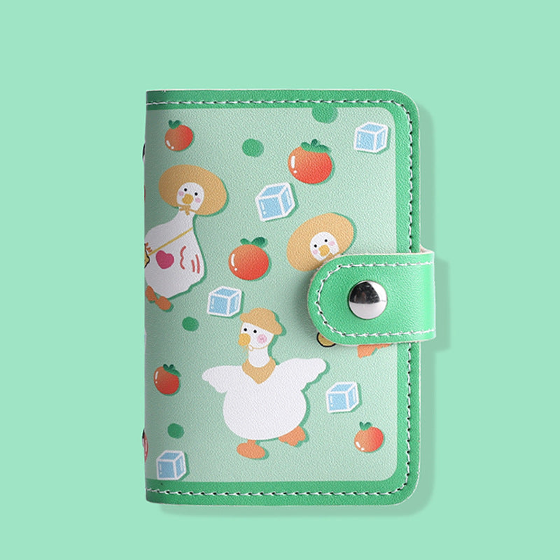 Women's & Men's & Cartoon Cute Personality Large Capacity Card Holder