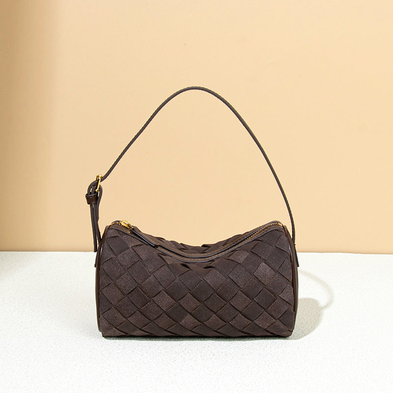 Women's Frosted Suede Woven Cylinder For Today Popular Bags