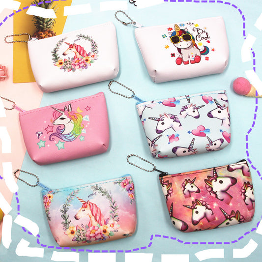 Women's & Children's & Cute Cartoon Unicorn Earphone Bags