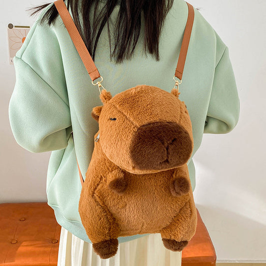 Cute Three-dimensional Plush Toy Capybara Doll Backpacks