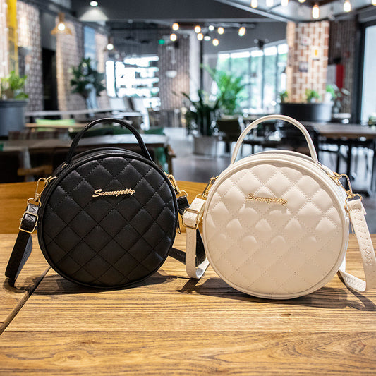 Women's Fashion Summer Sweet Round Rhombus Shoulder Bags