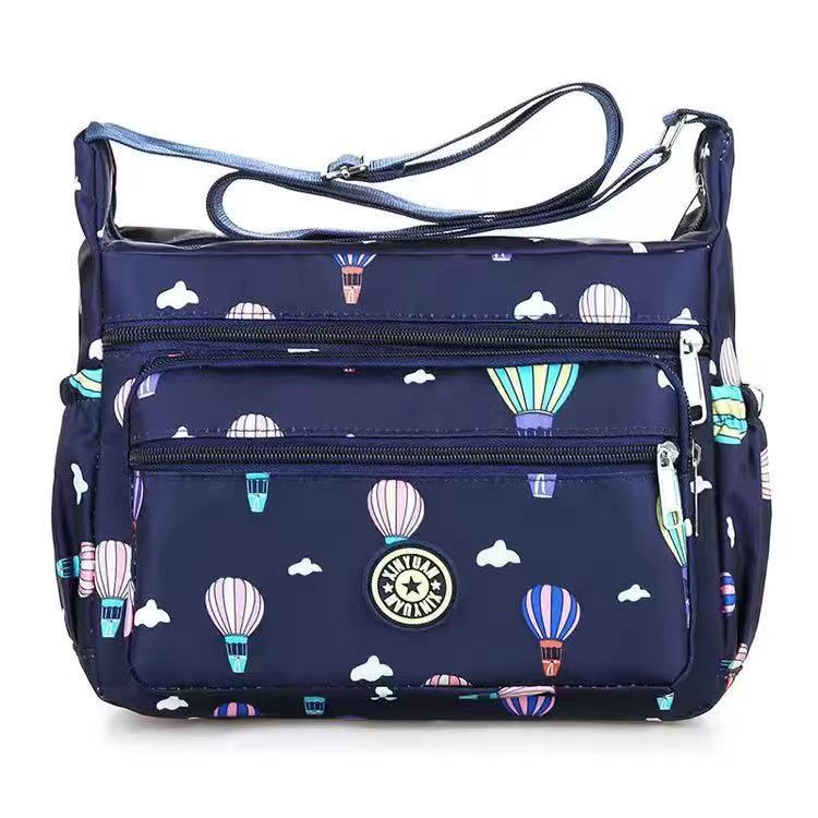 Women's Oxford Stall Large Capacity Leisure Flower Crossbody Bags