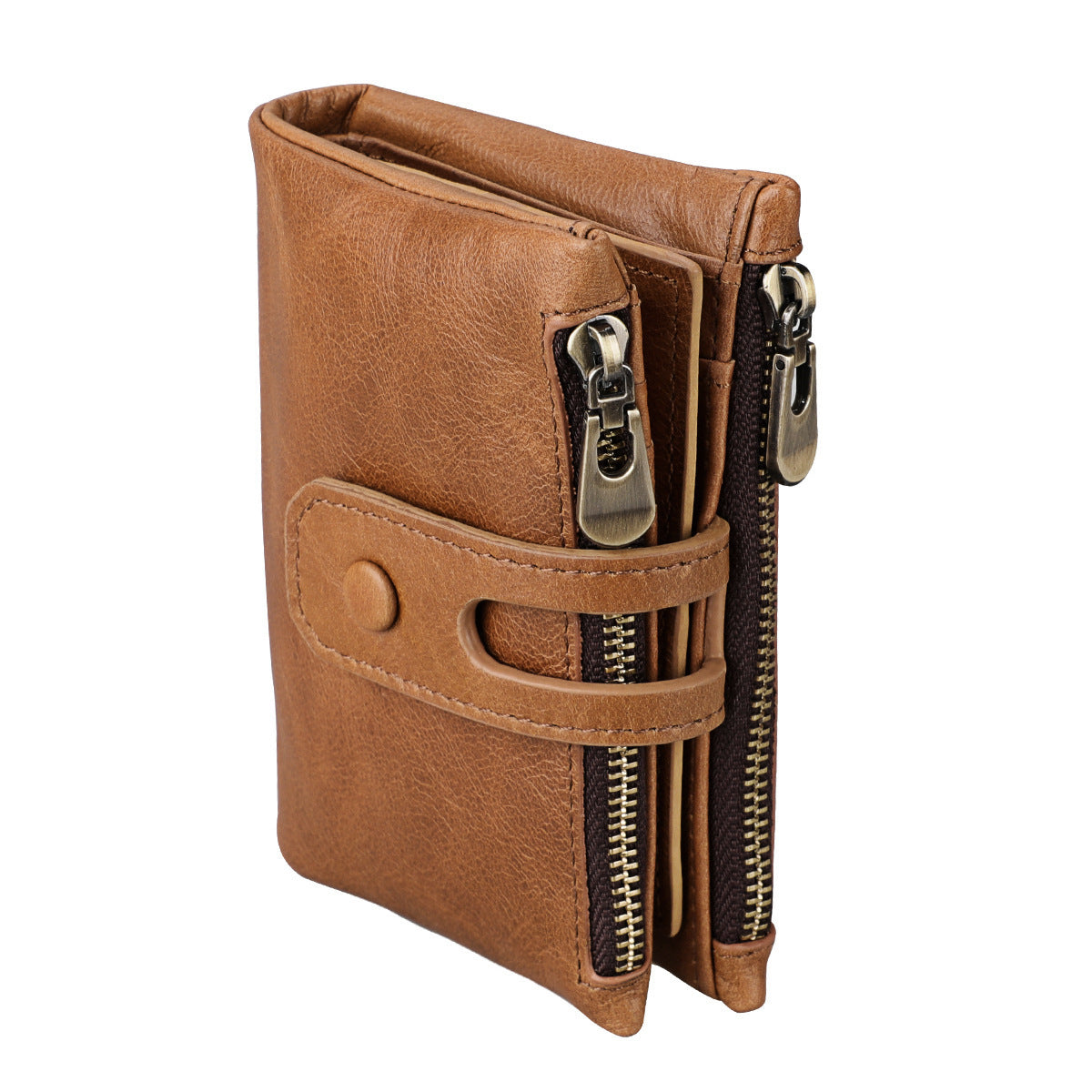 For Man Swiping First Layer Cowhide Men's Wallet