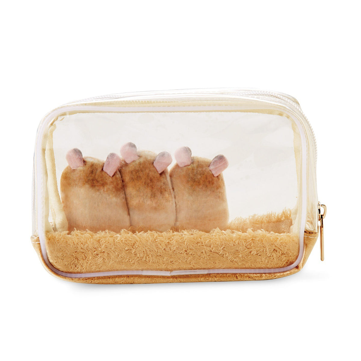 Face Pasters Glass Hamster Transparent Waterproof Toiletries Creative Interlayer Household Makeup Bag