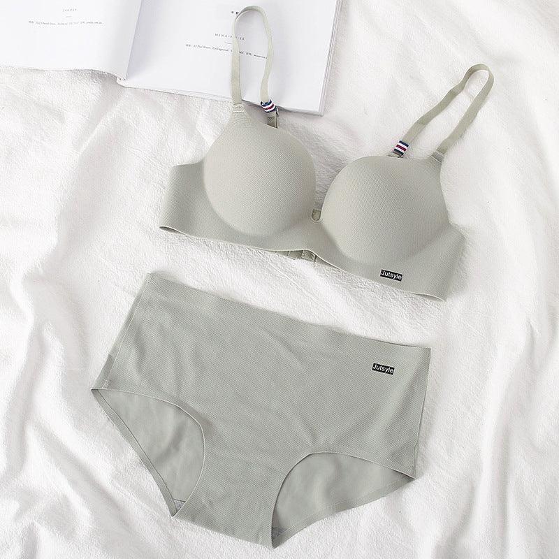 Young Lady Thick Cup Small Breast Lingerie Sets