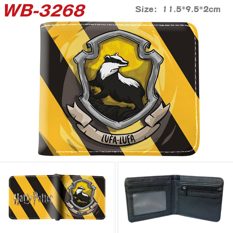 Women's & Men's & Harry Potter Peripheral Full Color Printing Short Folding Men's Wallets