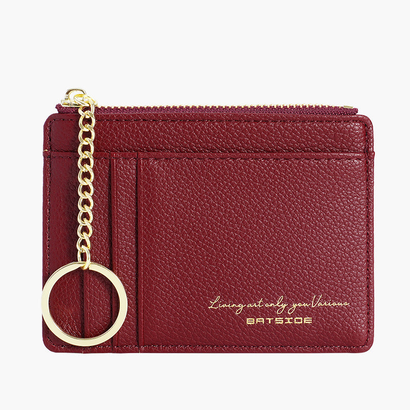 Women's Mini Zipper Multiple Slots Function Ladies Wallets