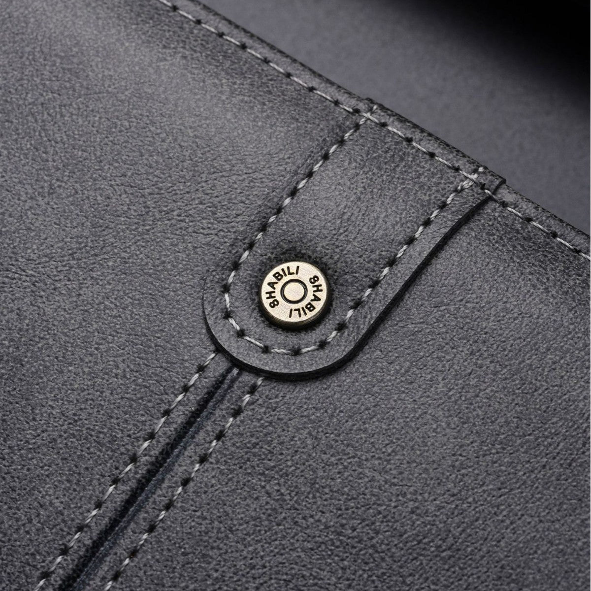 Men's Long Leather Vintage Male Portable Cell Phone Bags