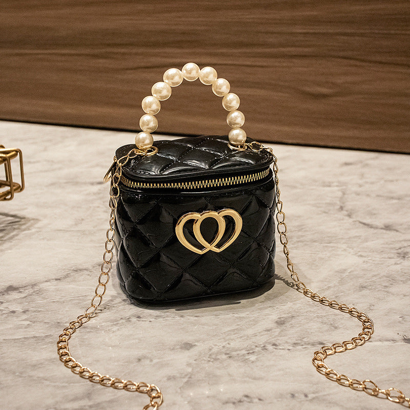 Women's Fashion Jelly Chain Silicone Pearl Handbags