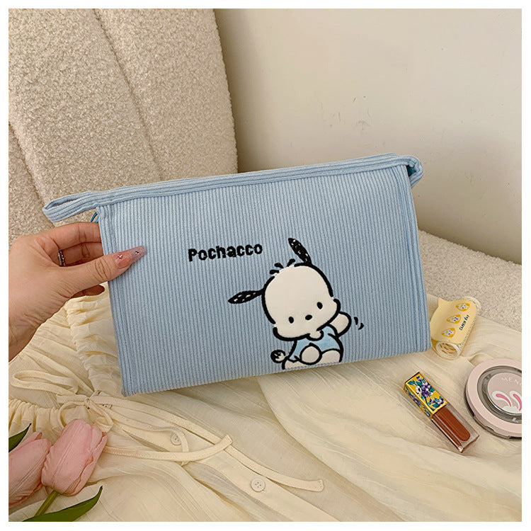 Women's Corduroy Cartoon Wash Portable Hand For Handbags
