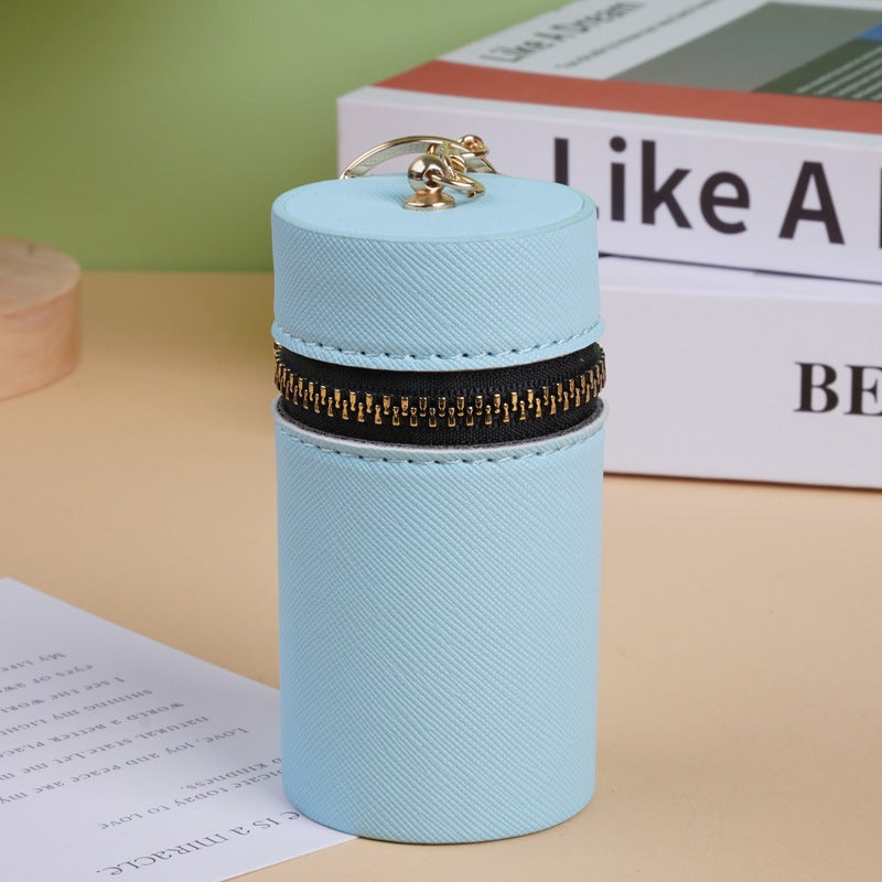 Fashion Retro Cylinder Portable Earphone Car Bags
