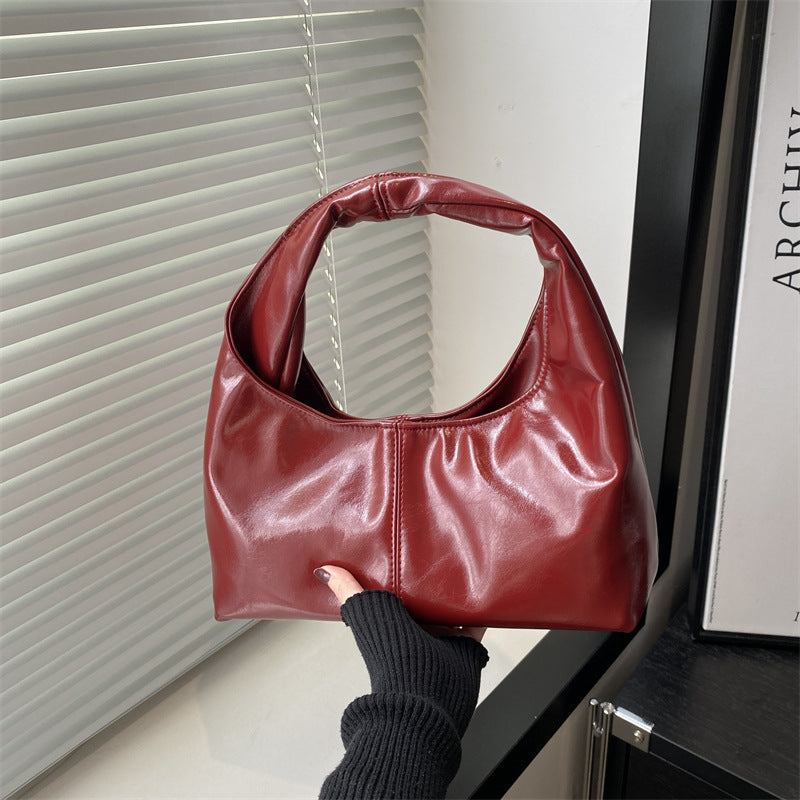 Women's Large Capacity Retro Commuter Texture Korean Women's Shoulder Bag