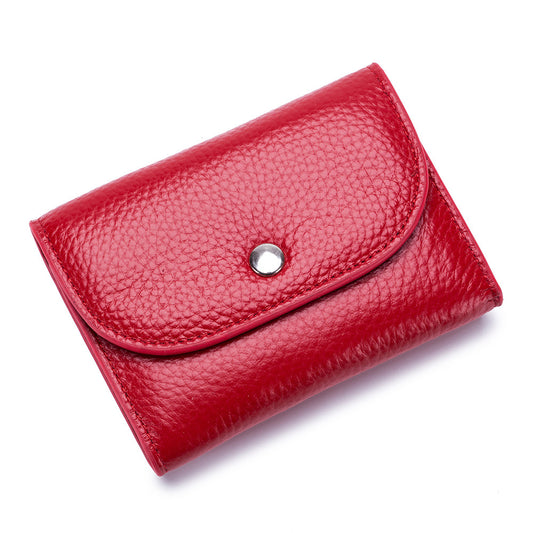 Women's & Men's Genuine Leather And Soft Short Cowhide Coin Purses