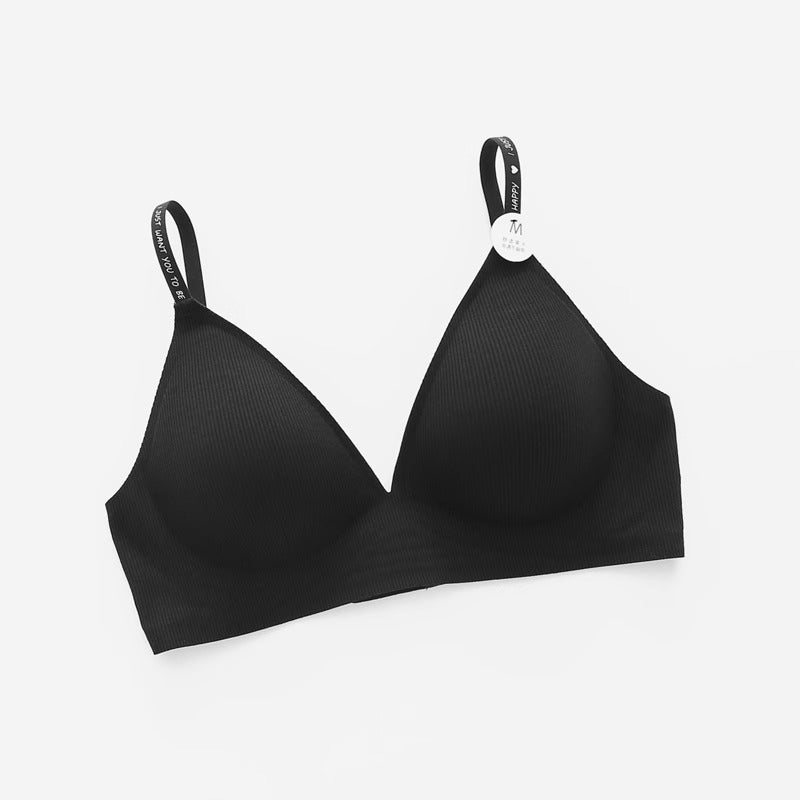 Women's Wireless Push Up Underwear Simple Deep Bras