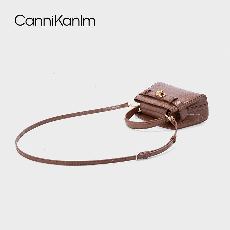 Women's Portable Kelly High-grade Crocodile Pattern Commuter Women's Messenger Bag