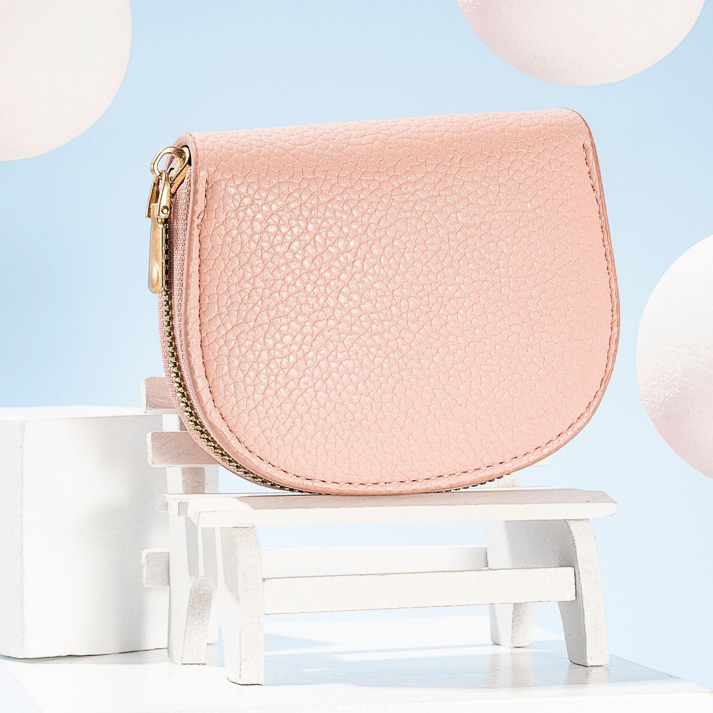 Style Fresh Shell Semicircle Expanding Multiple Card Holder