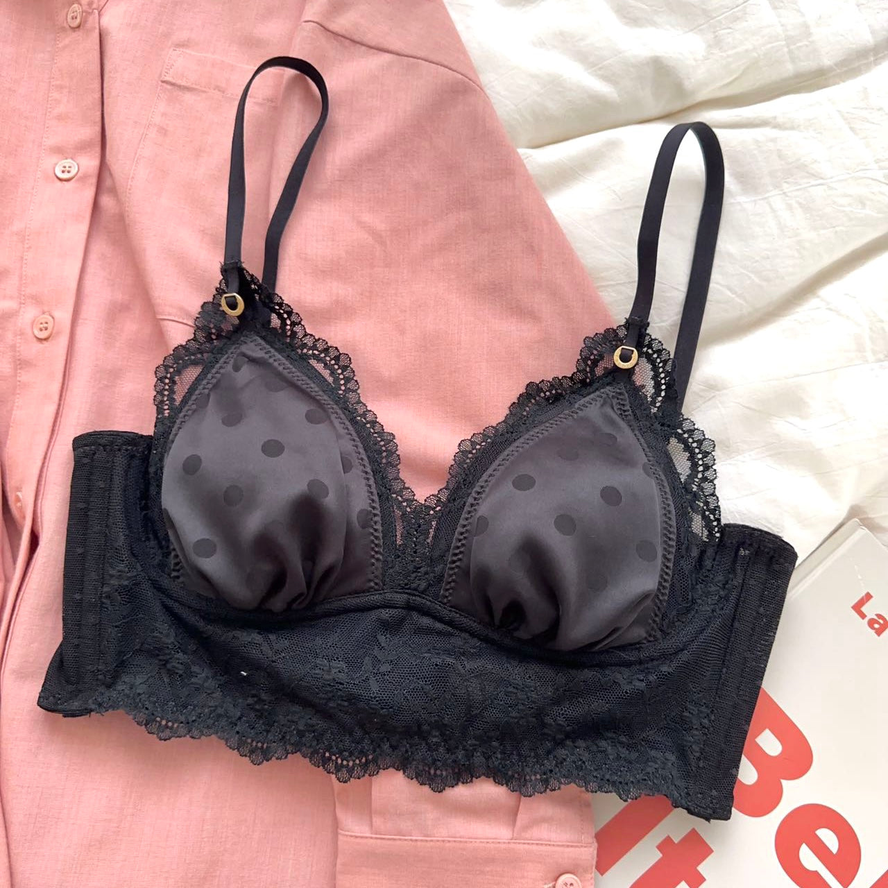 Women's Cup Underwear Thin Comfortable Big Chest Small Push Lingerie Sets