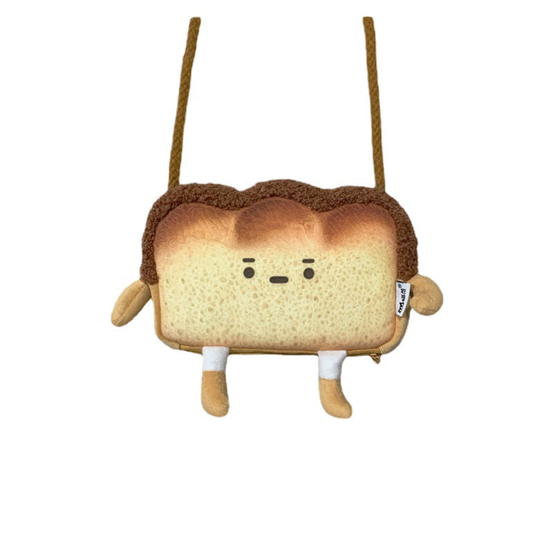 Toast Bread Cute Cartoon Personal Creative Coin Purses
