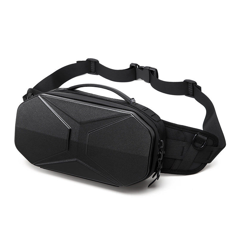 Cool Men's Hard Shell Fashion Waterproof Men's Chest Bags