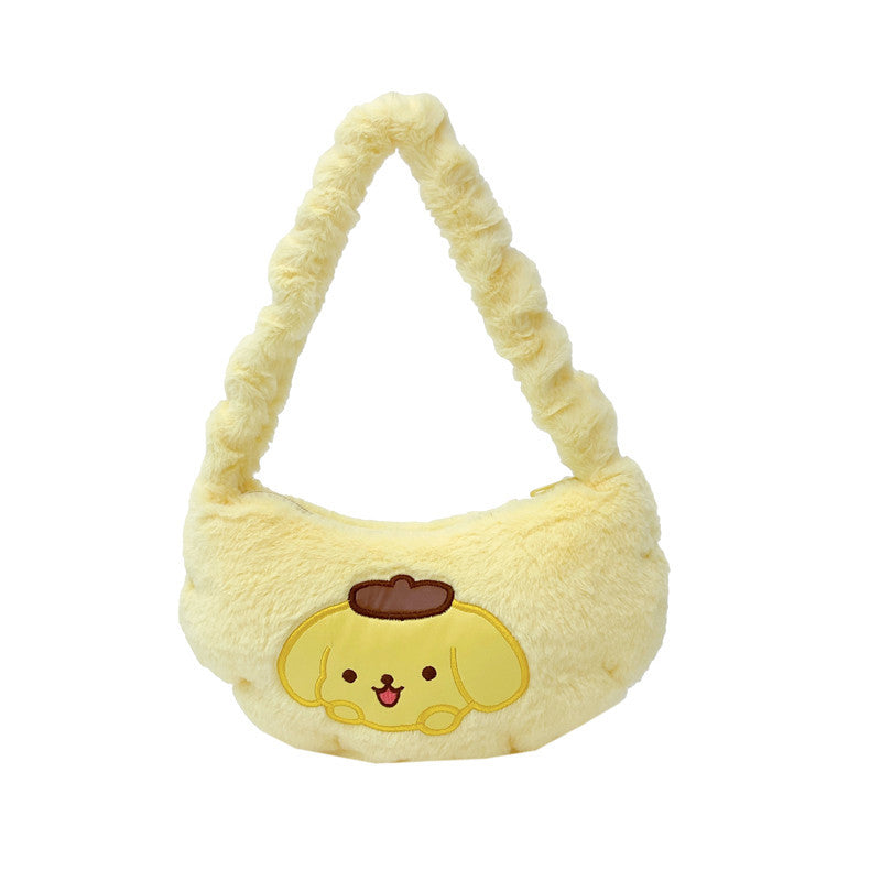 Plush Cute Cartoon Portable Storage Fashionable Crossbody Bags