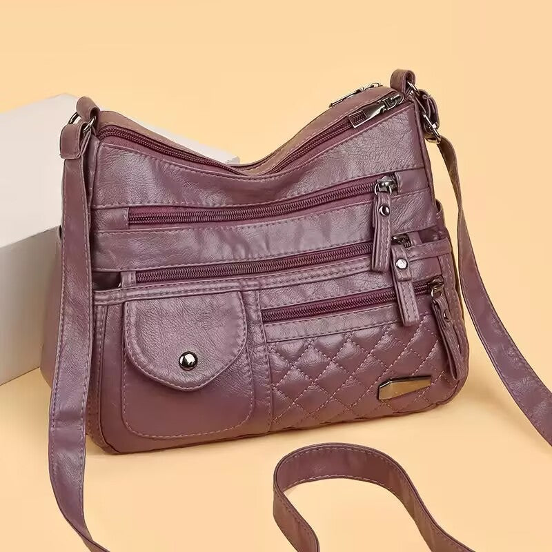 Women's Soft Leather For Mom Fashion Pouch Women's Messenger Bag