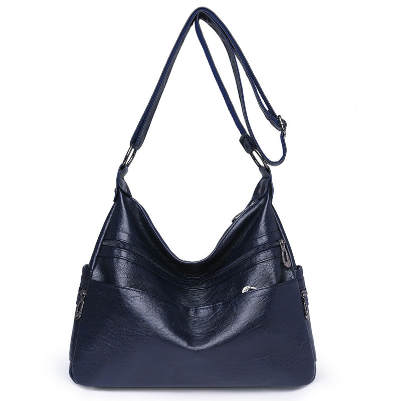 Women's Retro Large Capacity Soft Leather Mother's Bags
