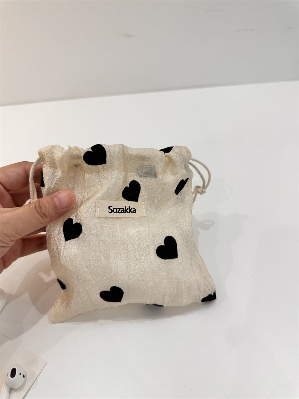 Love Drawstring Items Storage Cloth Sundries Handbags