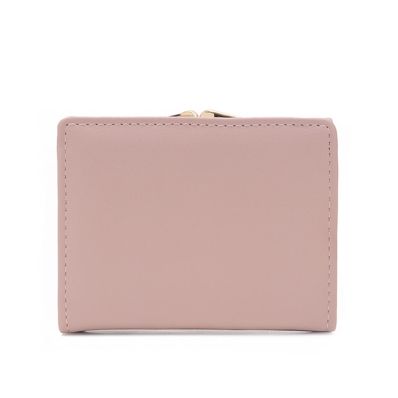 Pretty Women's Short Printed Iron Frame Ladies Wallet