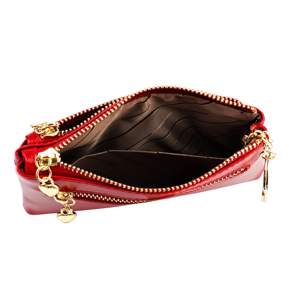 Women's Oil Wax Leather Fashion Clutch Bags