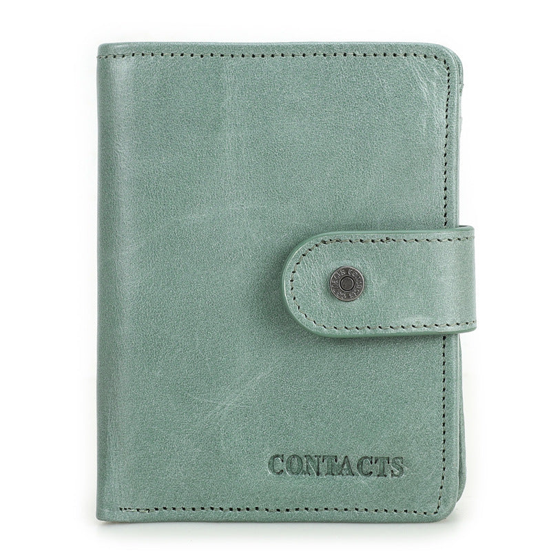 Men's Black Angel Crazy Horse Leather Genuine Bags